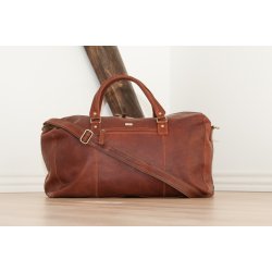 11088 | Weekendbag Columbia skind