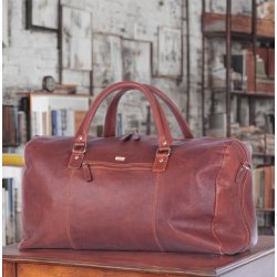 11088 | Weekendbag Columbia skind
