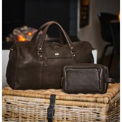 11088 | Weekendbag Columbia skind