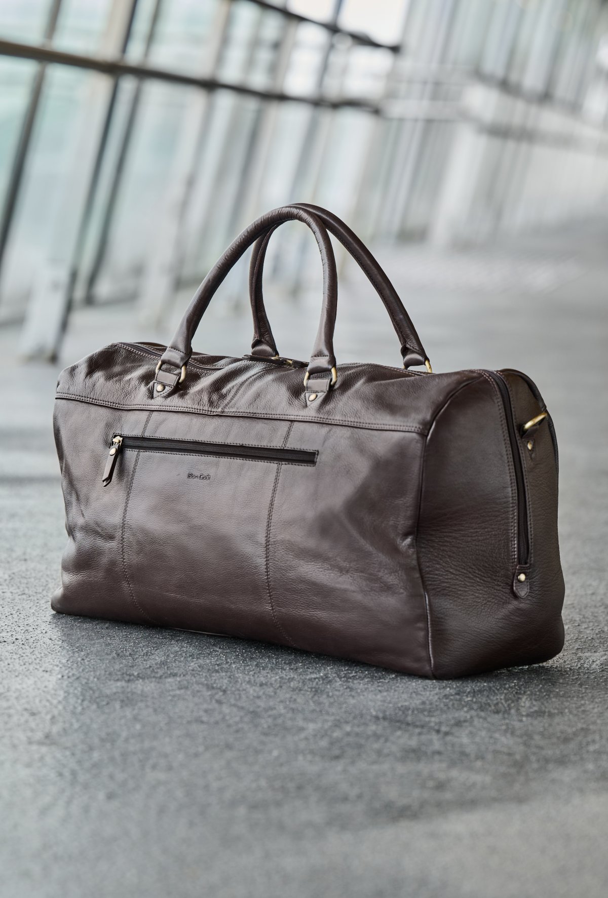 Travel Bag Vintage Dark Brown - TASKER - Bon Goût