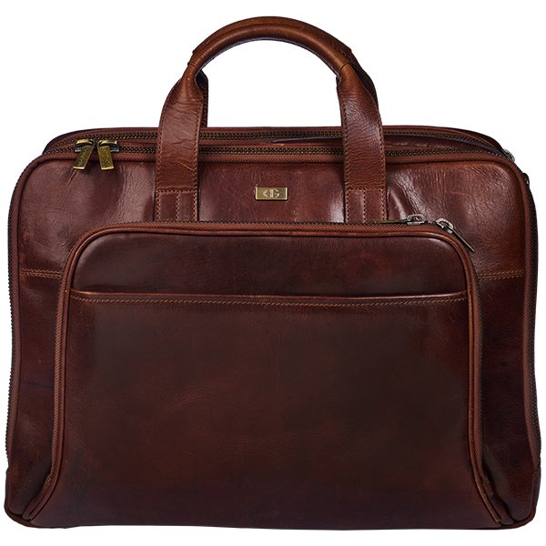 3295 | Computertaske 17 " Vintage skind