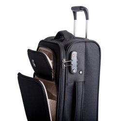 34-series | Sydney Trolley 2 Pcs Set Black R-pet