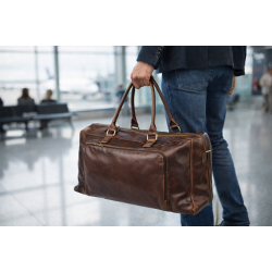 3502 | Weekendbag Cambridge skind 