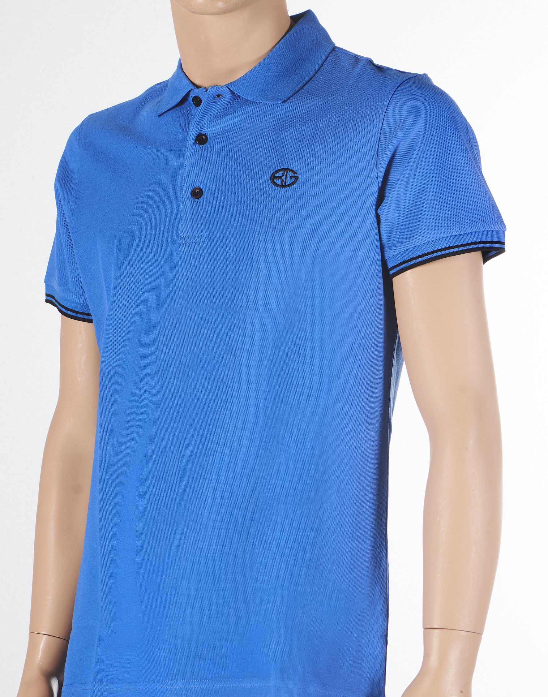 65 29 | Poloshirt S.Pique Royal/Black