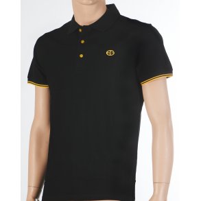 60 72 | Poloshirt H.Pique Black/Yellow